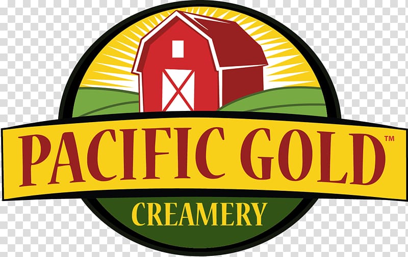 Pacific Gold Creamery Farm Milk Food Logo, milk transparent background PNG clipart
