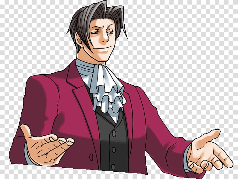 Ace Attorney Wiki - Ace Attorney Trials And Tribulations Edgeworth, HD Png  Download , Transparent Png Image - PNGitem