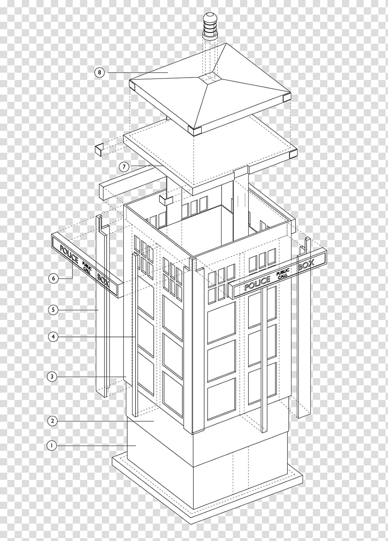 Product design Drawing Facade /m/02csf, tardis transparent background PNG clipart