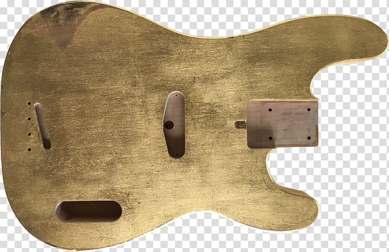 Guitar Gold Fender Precision Bass Pickguard Fender Stratocaster, gold leaf transparent background PNG clipart