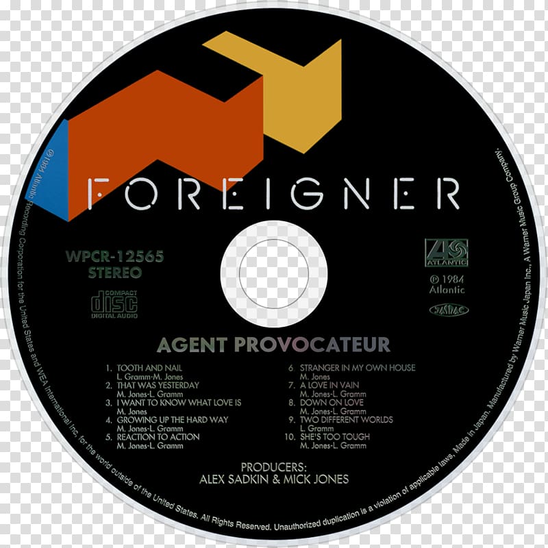 Compact disc Agent Provocateur Album Phonograph record LP record, foreigner transparent background PNG clipart
