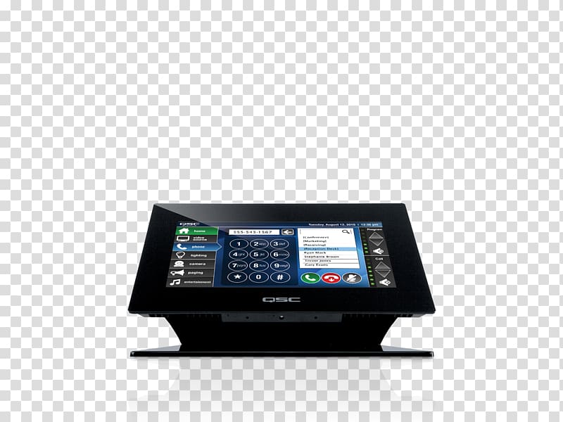 QSC Audio Products Display device System Sound Webcam, Webcam transparent background PNG clipart