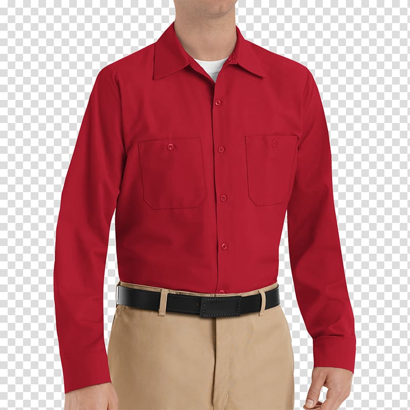 Long-sleeved T-shirt Red Kap Long-sleeved T-shirt, shirt transparent background PNG clipart