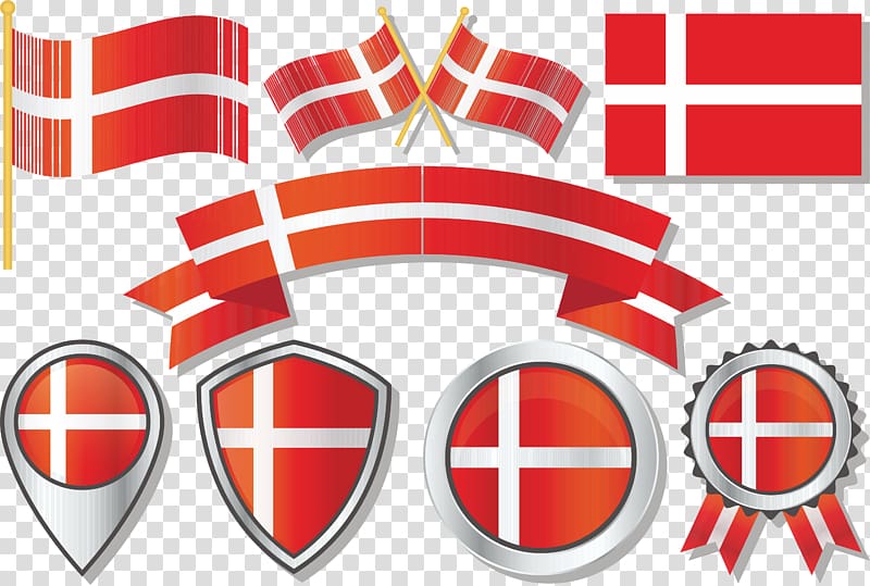 Flag of Denmark Gallery of sovereign state flags, Danish flag badge transparent background PNG clipart