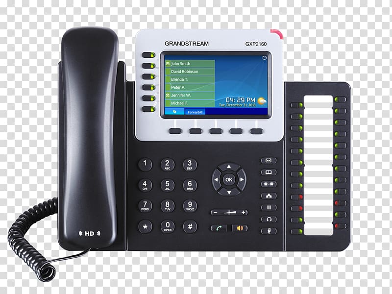 Grandstream Networks VoIP phone Business telephone system Voice over IP, phone transparent background PNG clipart