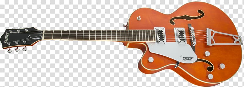 Acoustic guitar Electric guitar Gretsch 6128 Bass guitar Gibson ES-335, single-handedly transparent background PNG clipart