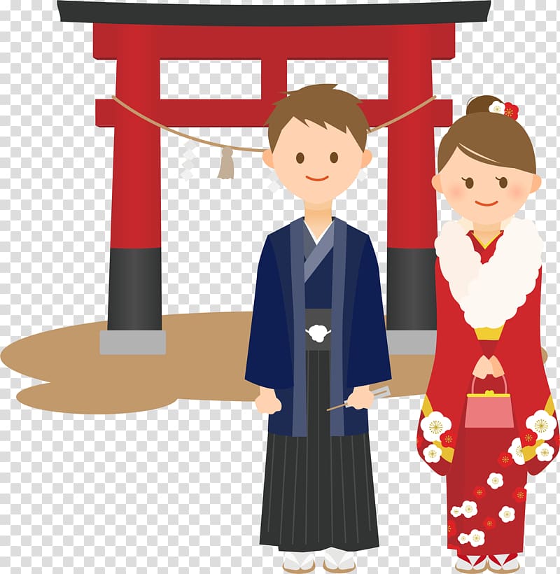 Shinto shrine 三社参り Hatsumōde , Day6 transparent background PNG clipart