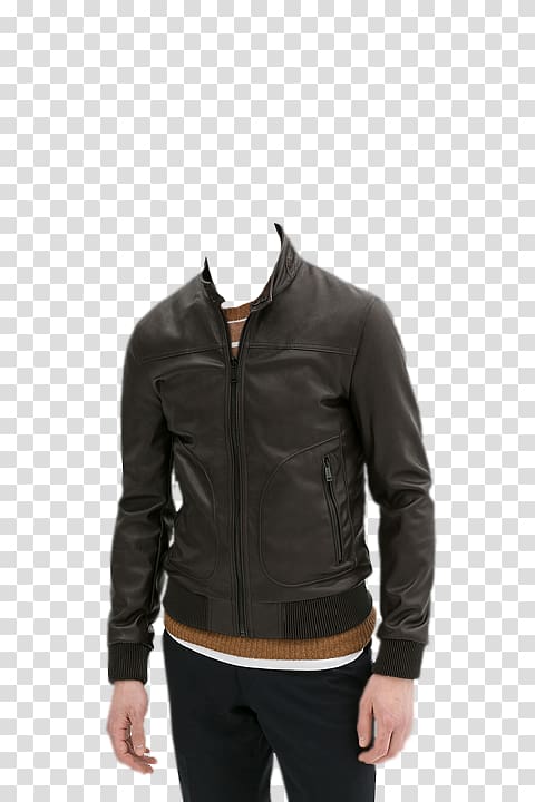 Leather jacket Suit Sleeve App store, man wearing suit transparent background PNG clipart