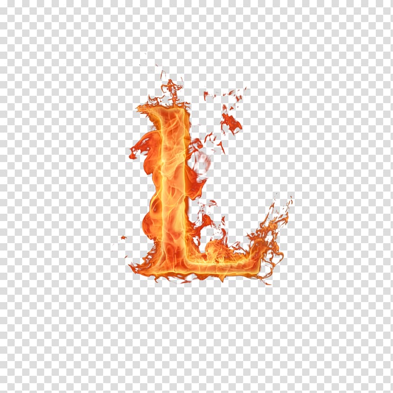 Letter Fire Alphabet Flame, burn transparent background PNG clipart