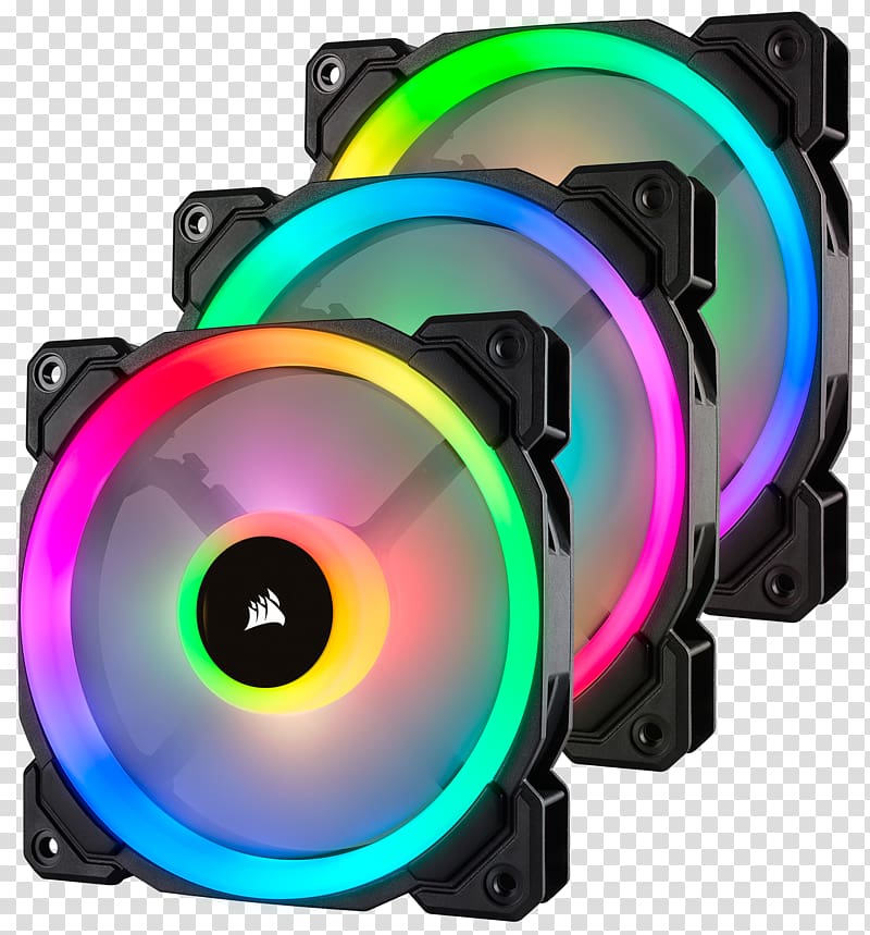 Computer Cases & Housings Light Computer fan Corsair Components RGB color space, symphony lighting transparent background PNG clipart