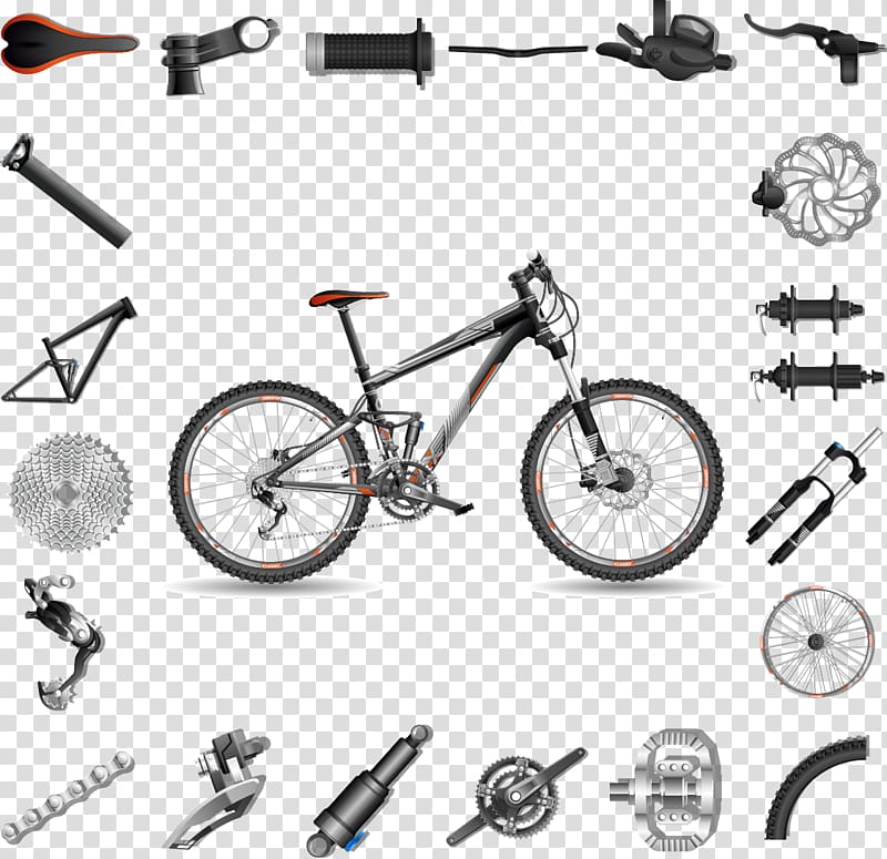 Mountain bike Bicycle frame Hardtail, bike transparent background PNG clipart