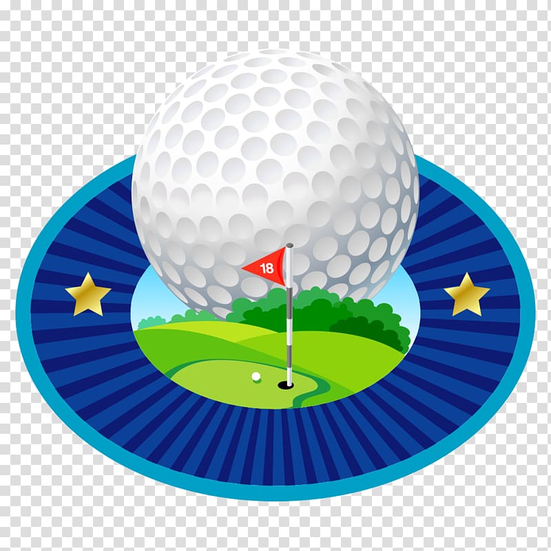 Golf Logo Ball Illustration, Golf transparent background PNG clipart