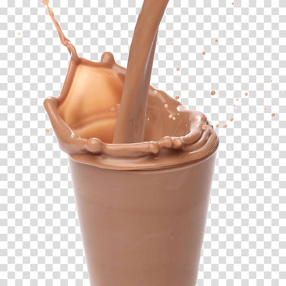 Chocolate milk Hot chocolate Milkshake, milk transparent background PNG clipart