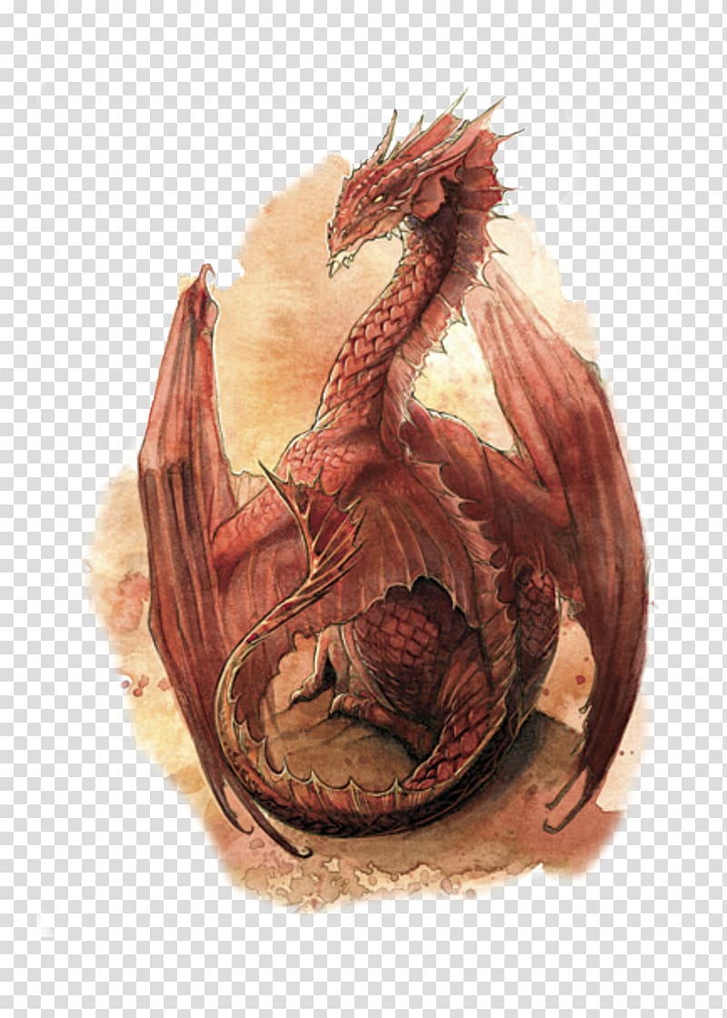 Dungeons & Dragons Red Dragon Drawing Fantasy, dragon transparent background PNG clipart