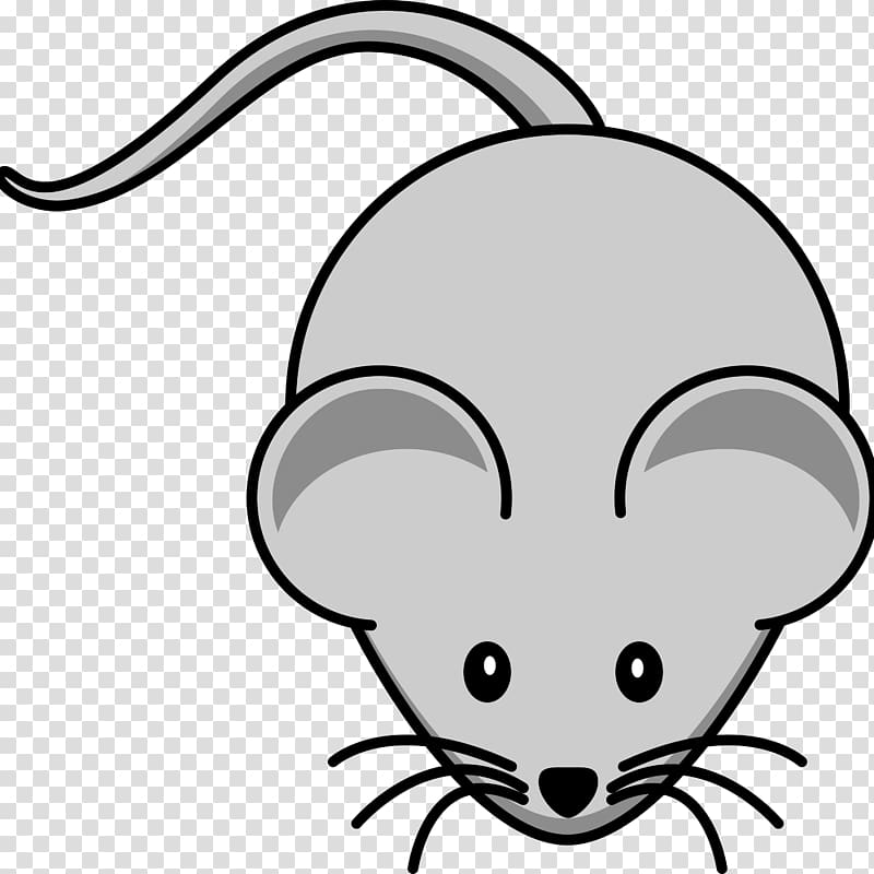 gray mouse art, Mouse transparent background PNG clipart