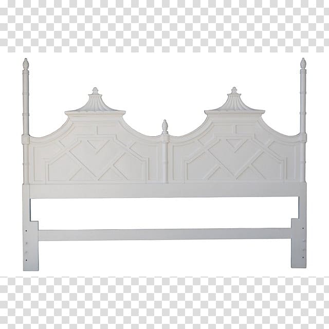 Furniture Headboard Bed frame Chinese Chippendale, King Size Bed transparent background PNG clipart