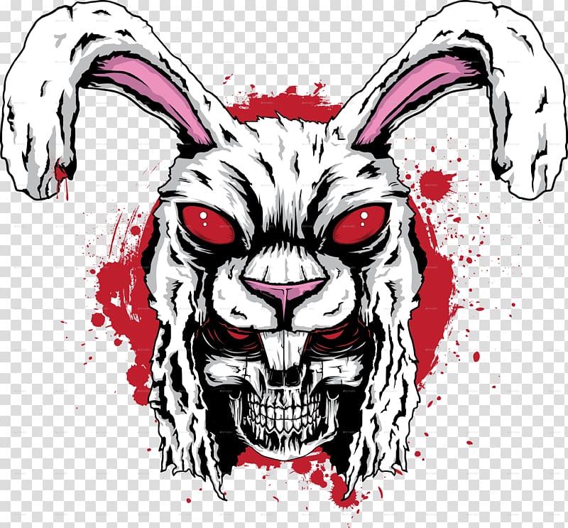 Zombie Rabbit Svg | Zombie Bunny Clipart | Halloween Cut File | Dead Rabbit  Stencil | Corpse T-shirt Design | Voodoo Dxf | Evil Bunny Png