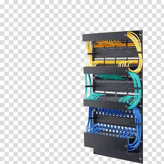 Structured cabling Computer network Electrical cable 19-inch rack Network Cables, fibra optica transparent background PNG clipart