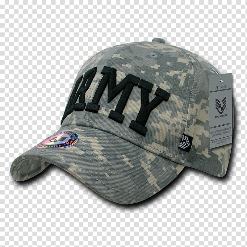 Baseball cap United States Army Combat Uniform Multi-scale camouflage, baseball cap transparent background PNG clipart