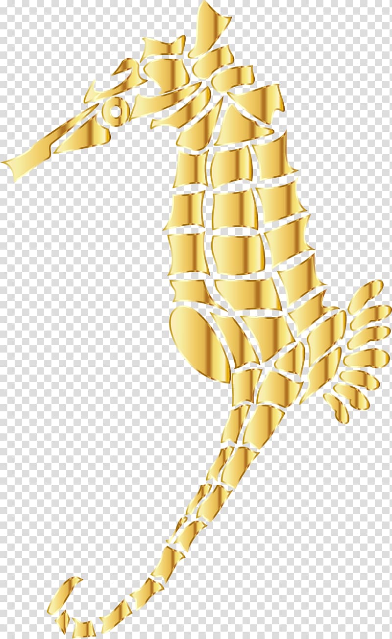 Seahorse Gold , seahorse transparent background PNG clipart