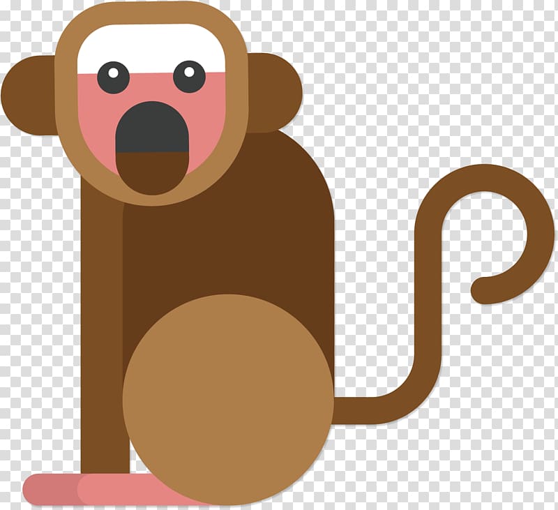 Ape Monkey , Red face of the monkey transparent background PNG clipart