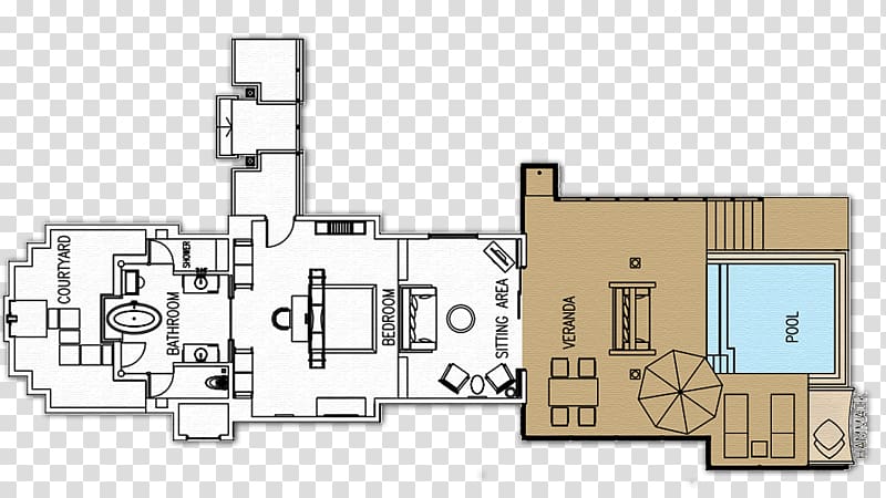 Ayada Maldives Floor plan Villa Lagoon Island Hotel, hotel transparent background PNG clipart