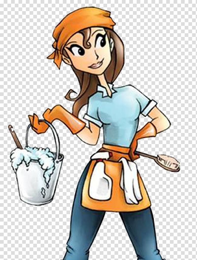 Maid service Cleaner Cleaning Domestic worker, cleaning transparent background PNG clipart