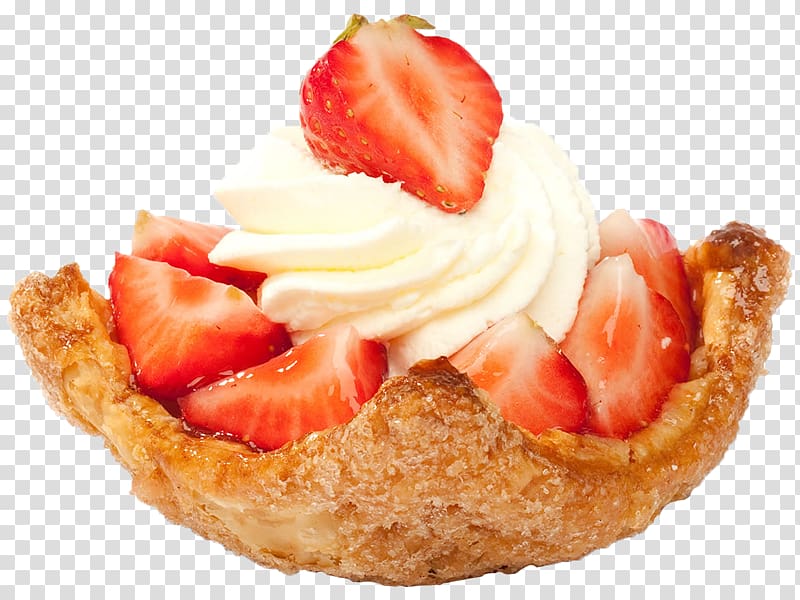 Treacle tart Strawberry Danish pastry Frozen dessert, strawberry transparent background PNG clipart