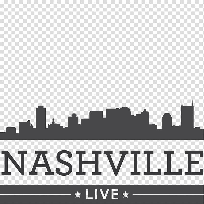 Nashville Skyline Stencil Logo, others transparent background PNG clipart