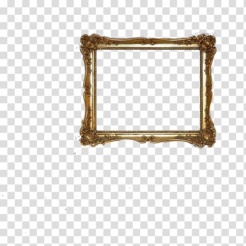 Frames , marco dorado transparent background PNG clipart