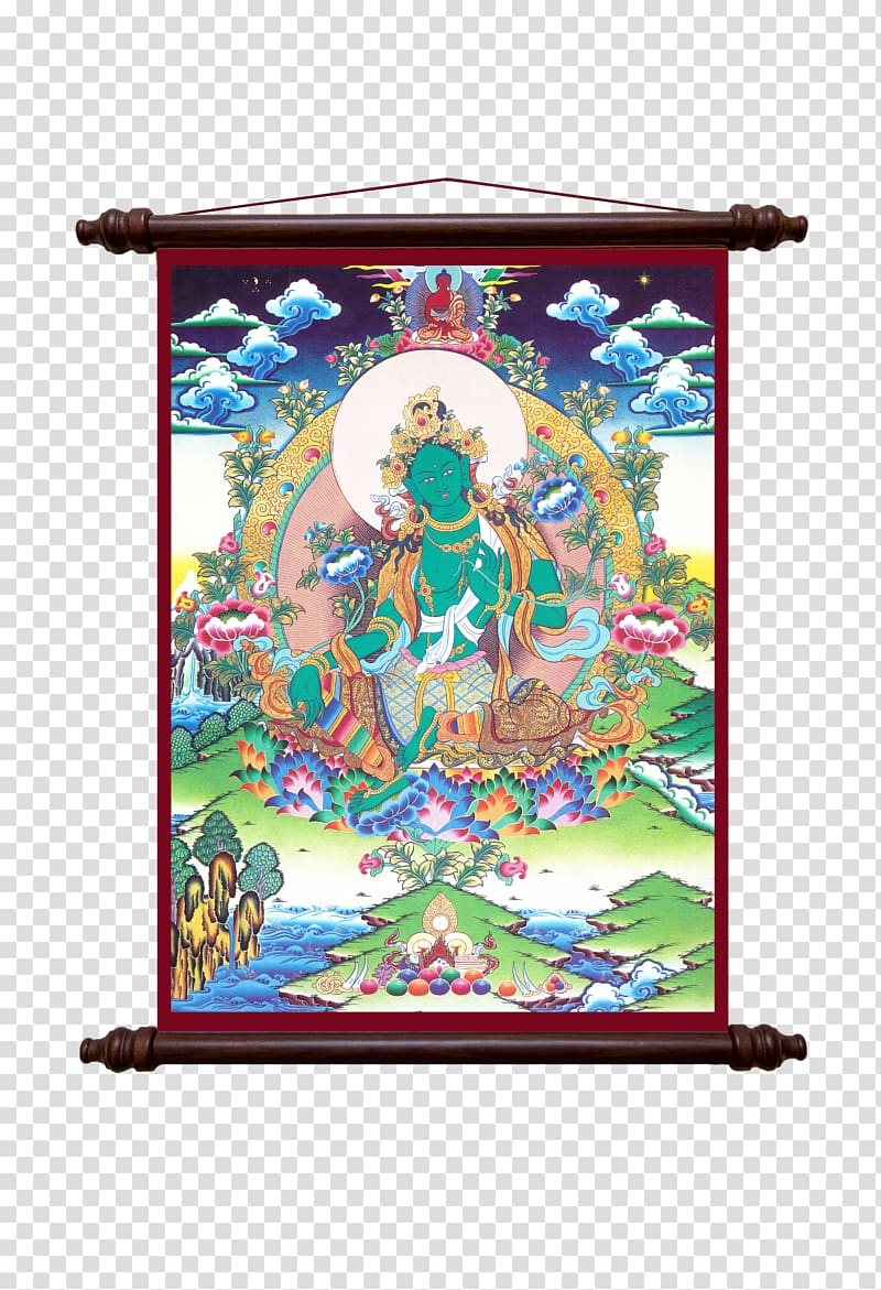 Thangka Tara Avalokiteśvara Manjushri Romania, Buddhism transparent background PNG clipart