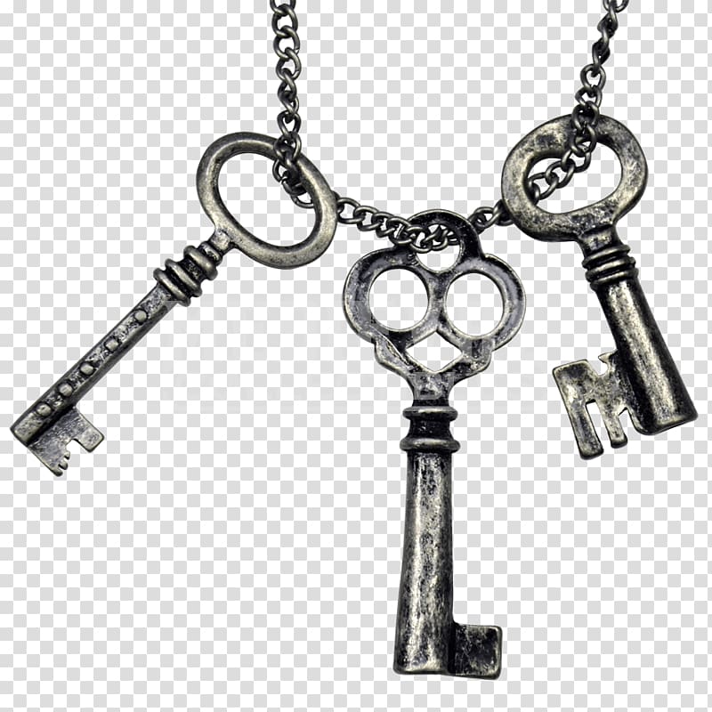 Necklace Skeleton key Jewellery , keys transparent background PNG clipart