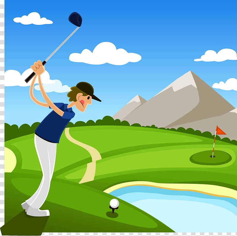 Golf course Golf club Illustration, play golf transparent background PNG clipart