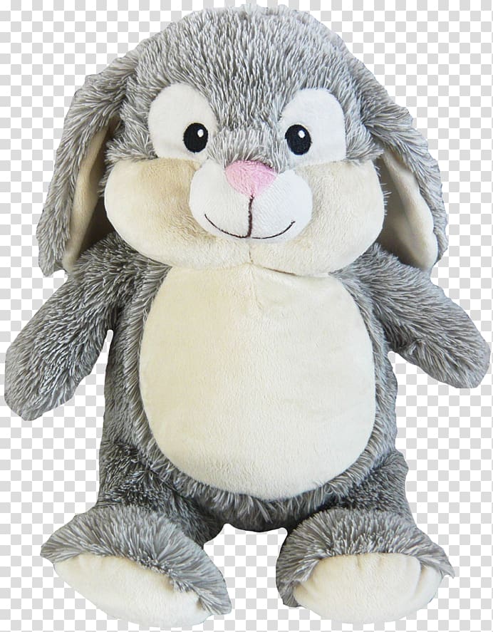 Stuffed Animals & Cuddly Toys Easter Bunny Domestic rabbit Embroidery, rabbit transparent background PNG clipart