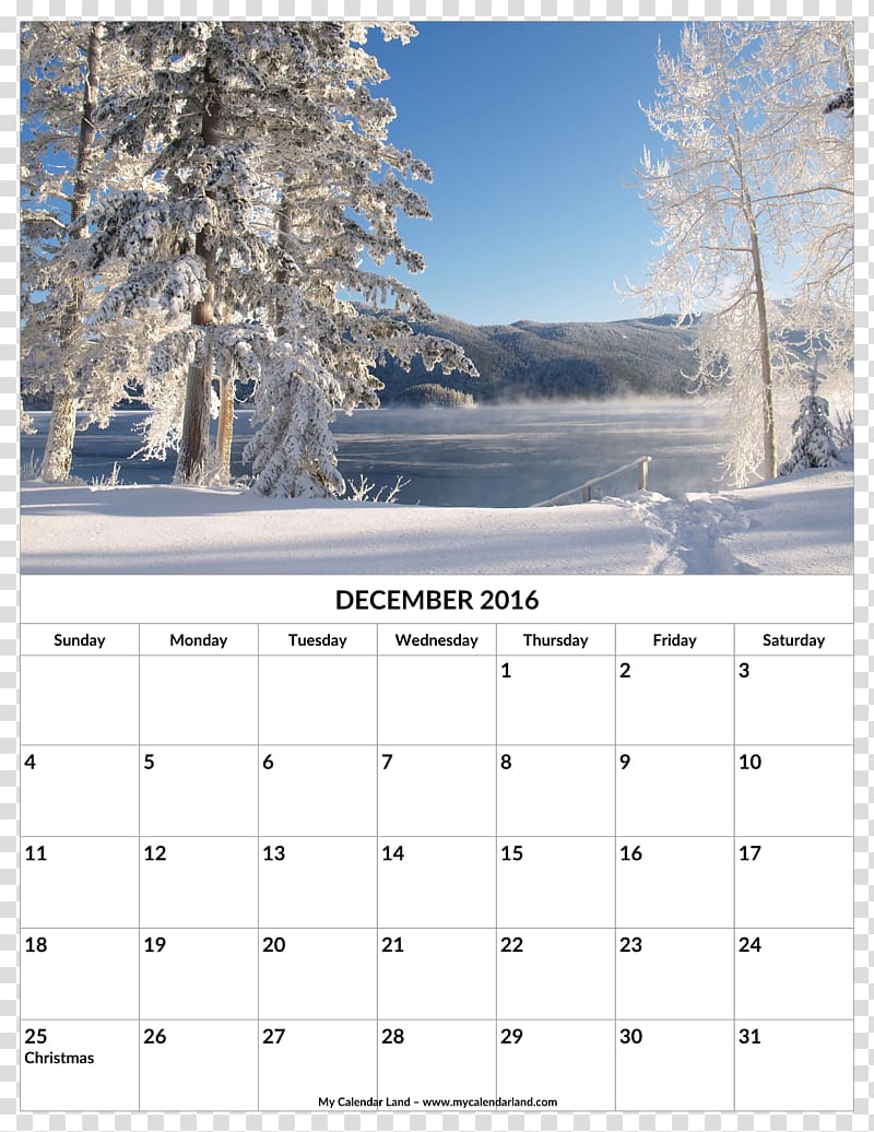 0 Calendar 1 December Winter, calendar design transparent background PNG clipart