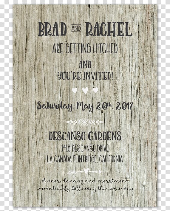 Wedding invitation Paper Wood RSVP, wood transparent background PNG clipart