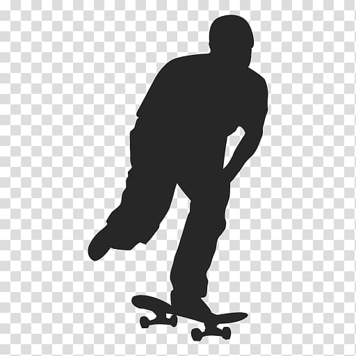Skateboarding Silhouette, skateboard transparent background PNG clipart