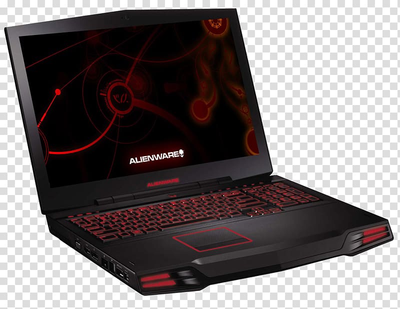 Laptop Dell Netbook Alienware Computer, High-end Dell high-performance computer transparent background PNG clipart