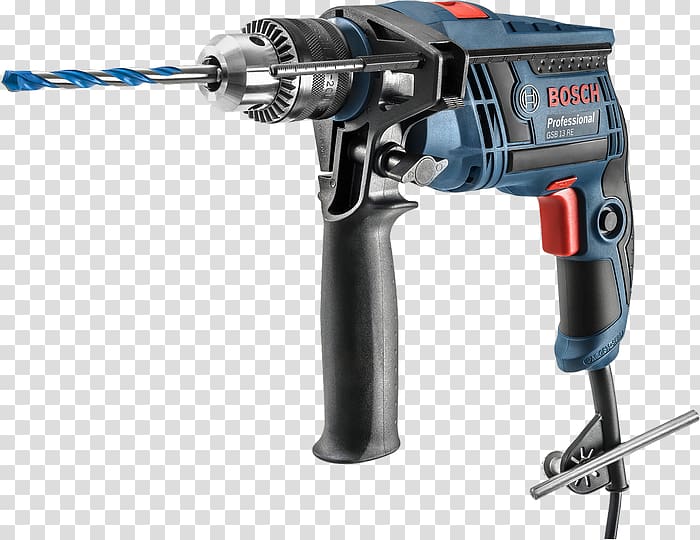 Hammer drill GSB 13 RE professional Hardware/Electronic Bosch GSB 13 RE 2800RPM Keyless 600W 1800g power drill Augers Mandrel, others transparent background PNG clipart