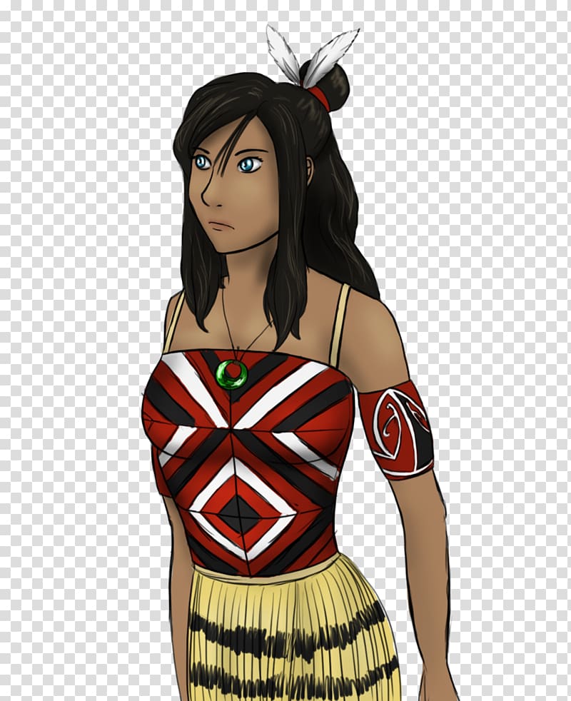 Māori people Cartoon Drawing Dance Female, woman transparent background PNG clipart