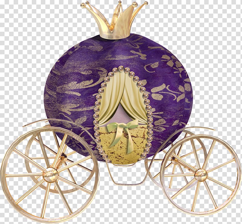 Snow White Cinderella Carriage, Pumpkin carriage transparent background PNG clipart