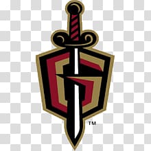 letter G and sword logo, Atlanta Gladiators Sword transparent background PNG clipart