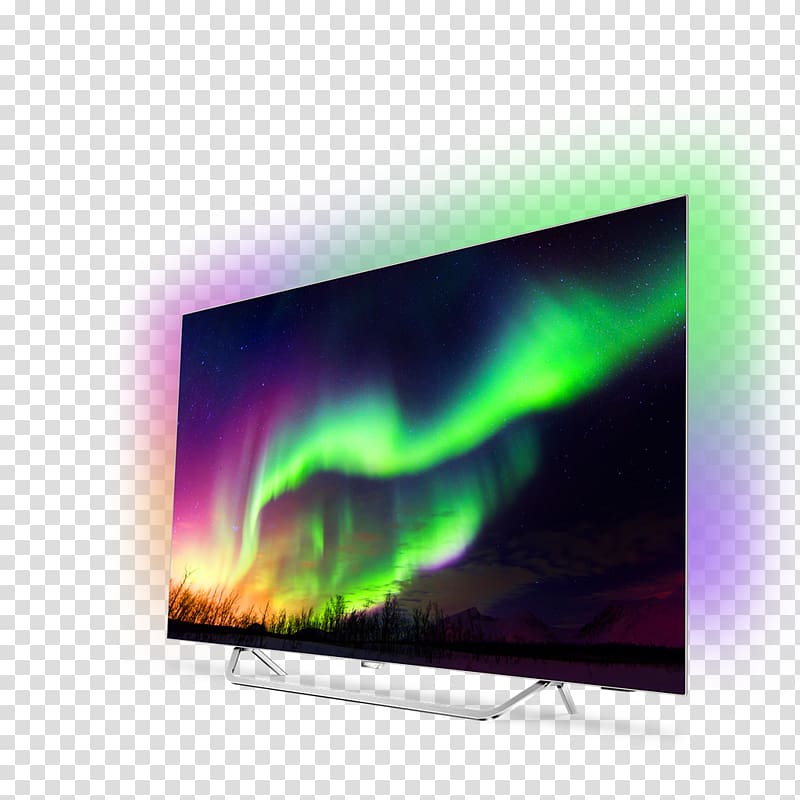 LCD television OLED Philips Display device, oled transparent background PNG clipart