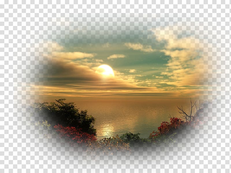 Desktop Sunset Nature Sky, vases transparent background PNG clipart