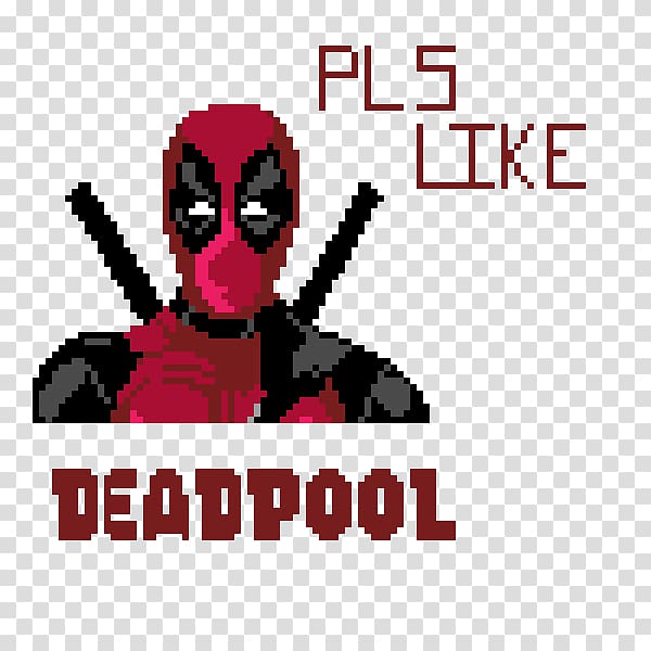 Deadpool Pixel art Wolverine, venkat transparent background PNG clipart
