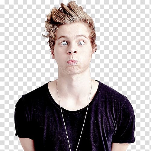 Luke Hemmings 5 Seconds of Summer Amnesia Good Girls , Post It Notes Funny Characters transparent background PNG clipart