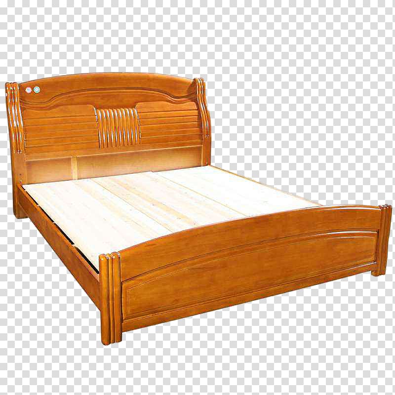 Bed frame Mattress Wood stain Bed sheet Varnish, Phoebe chop bed transparent background PNG clipart