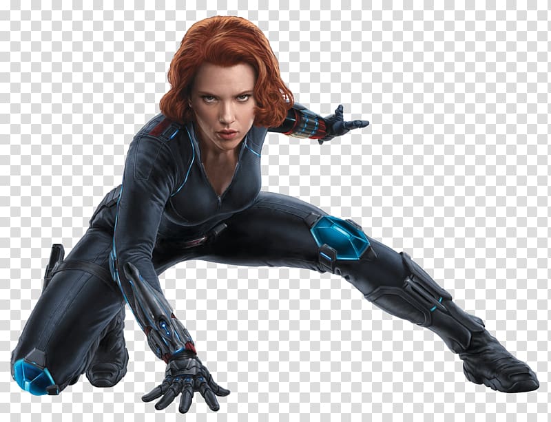 Marvel Black Widow illustration, Scarlett Johansson Black Widow Iron Man Clint Barton Nick Fury, Black Widow transparent background PNG clipart