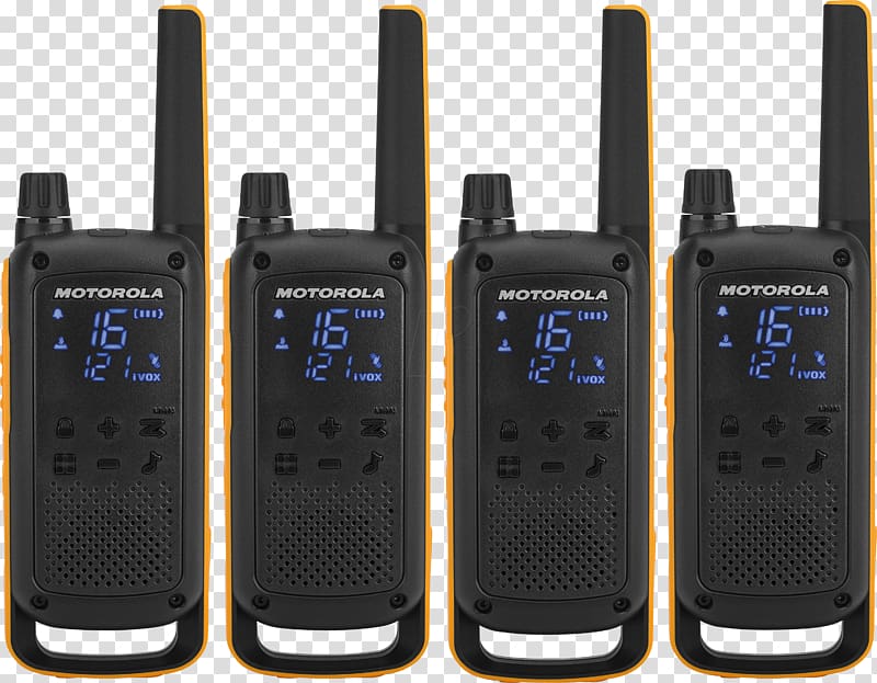 Motorola Talkabout T82 Extreme 188069 Walkie-talkie Two-way radio Motorola TLKR T80 walkie talkie, others transparent background PNG clipart