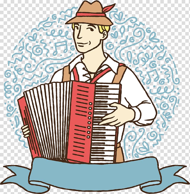 Diatonic button accordion Euclidean Music, Accordion man transparent background PNG clipart